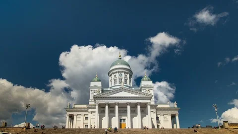 Helsinki Cathedral Stock Footage 87805066