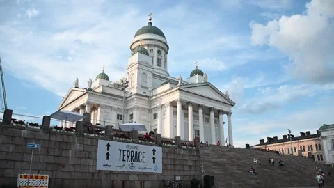 Helsinki Cathedral Stock Footage 245382525