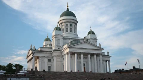 Helsinki Cathedral Stock Footage 245382723