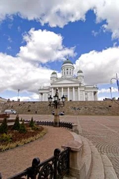 Helsinki cathedral Stock Photos
