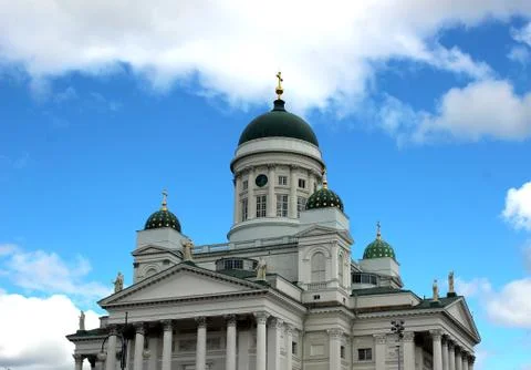 Helsinki cathedral Stock Photos