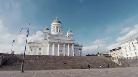 Helsinki cathedral square Stock Footage 170511831