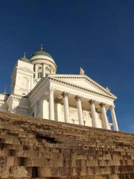 Helsinki Cathedral Steps Stock Photos
