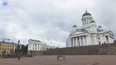 Helsinki Cathedral timelapse 動画素材 86974976