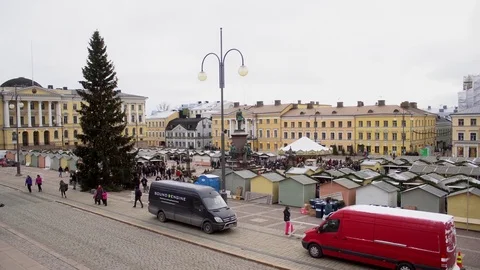 Helsinki at Christmas time Stock Footage 70774371
