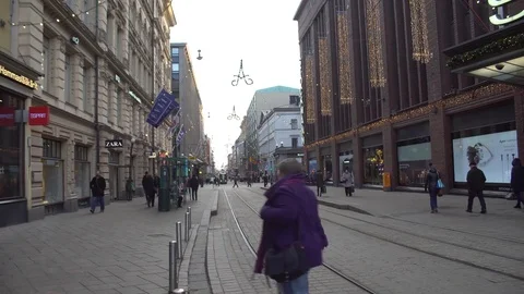 Helsinki at Christmas time Stock Footage 70774669