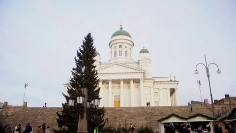 Helsinki at Christmas time Stock Footage 70774753