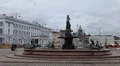 Helsinki Cityscape, Market Square, City Hall, Esplanadi, People Shopping HD Footage