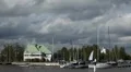 Helsinki Cityscape, Ravintola NJK, Helsinki Harbour, Baltic Sea, Sail Boats HD Footage