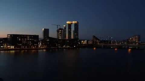 Helsinki dusk to dark timelapse Stock Footage 256628153