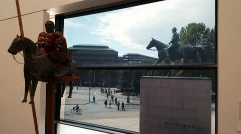 HELSINKI, FINLAND, AUGUST 2015: Inside the Kiasma contemporary art museum Stock Footage 53089598