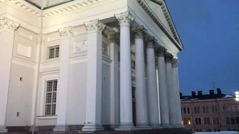 Helsinki, Finland, A large building Stock Footage 134536626