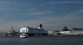 Helsinki Harbour, Cruise Ship Maneuver, Finland, Uspenski Cathedral HD Footage