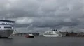Helsinki Harbour, Cruise Ship Maneuver, Finland, Uspenski Cathedral HD Footage