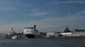 Helsinki Harbour, Cruise Ship Maneuver, Finland, Uspenski Cathedral HD Footage