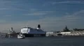 Helsinki Harbour, Cruise Ship Maneuver, Finland, Uspenski Cathedral HD Footage