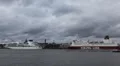 Helsinki Harbour, Cruise Ship Maneuver, Finland, Uspenski Cathedral HD Footage