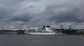 Helsinki Harbour, Cruise Ship Maneuver, Finland, Uspenski Cathedral HD Footage