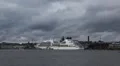 Helsinki Harbour, Cruise Ship Maneuver, Finland, Uspenski Cathedral HD Footage