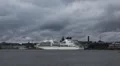Helsinki Harbour, Cruise Ship Maneuver, Finland, Uspenski Cathedral HD Footage