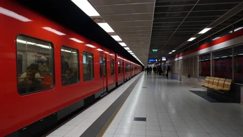 Helsinki metro train Stock Footage 217983011