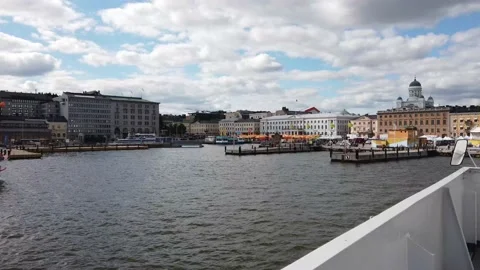 Helsinki from sea Stock Footage 137965168