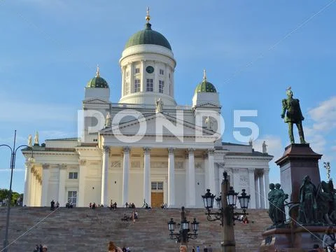 Helsinki Senate Square Stock Photos