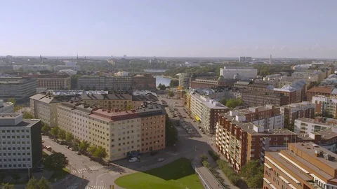 Helsinki skyline in the summer Video stock 84264815