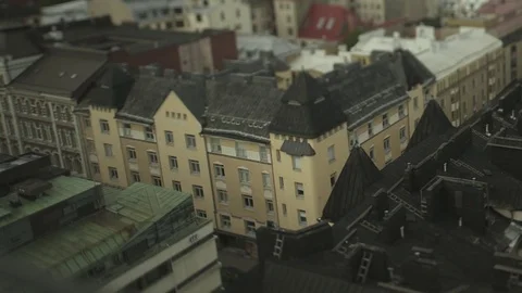 Helsinki skyline Tilt shift 2 Video stock 84264862