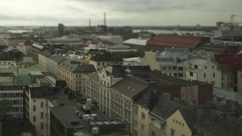 Helsinki skyline Tilt shift 5 Video stock 84265261