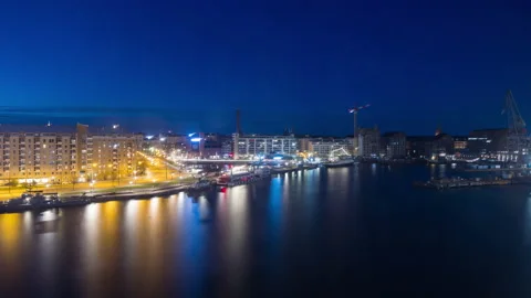 Helsinki Skyline View, Timelaps, day to night. Stock Footage 206847606