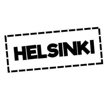 HELSINKI stamp on white background Stock Illustration