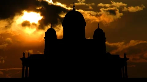 The Helsinski Cathedral 2 Stock Footage 8762190