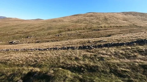 Helvellyn panaroma - bright sun Stock Footage 118015942