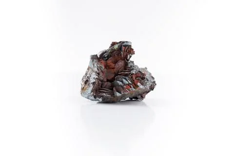 Hematite isolated on white background Stock Photos