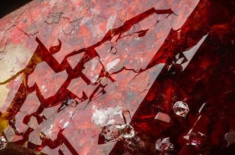 Hematoid quartz 库存照片