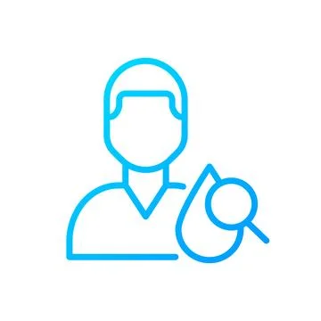 Hematology pixel perfect gradient linear vector icon Ilustração Stock