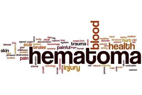 Hematoma word cloud Stock-Illustration