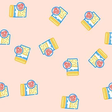 Hematuria urology vector seamless pattern イラスト素材