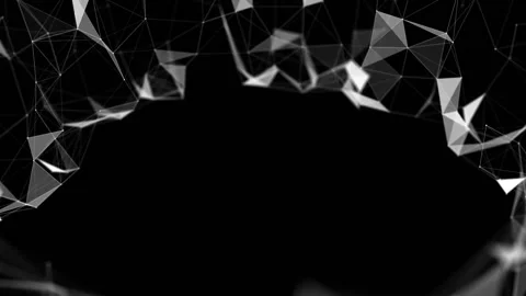 Hemisphere for text. Depth of field. Technological abstract background. Place Stock Footage 96639947