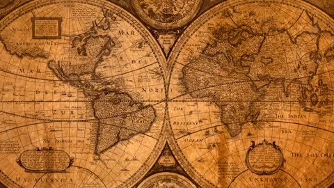Hemisphere World Map 库存影片 331924894