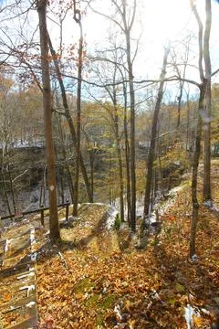 Hemlock Cliffs, Indiana Stock Photos