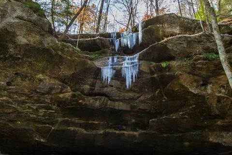 Hemlock Cliffs, Indiana Stock Photos