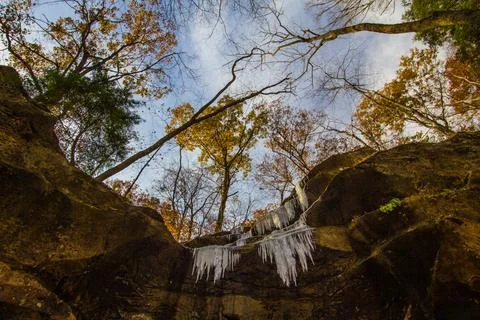 Hemlock Cliffs, Indiana Stock Photos