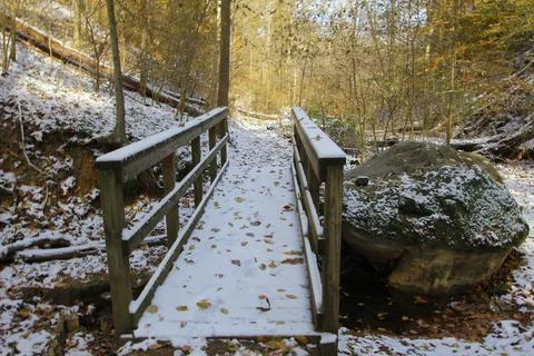 Hemlock Cliffs, Indiana Stock Photos