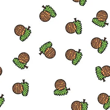Hemlock wood vector seamless pattern 스톡 일러스트