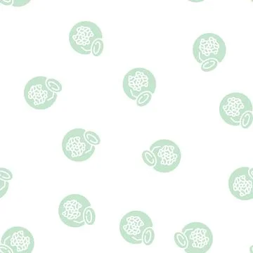 Hemoglobin for blood glyph seamless pattern Stock Illustration