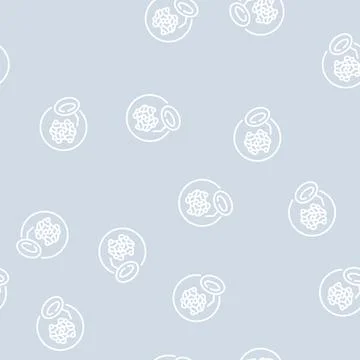 Hemoglobin for blood line seamless pattern Stock Illustration