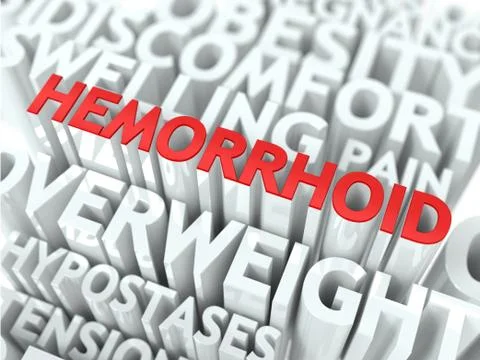 Hemorrhoid Concept. Stock Illustration