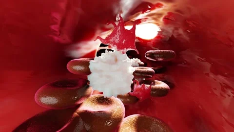 Hemostasis. Basic steps of wound healing process. Video stock 142699476